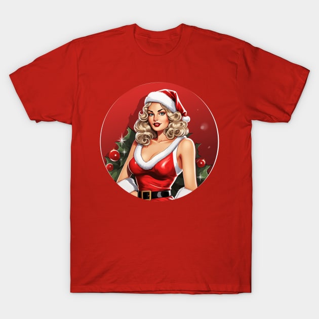 Pin Up Xmas T-Shirt by The Little Store Of Magic